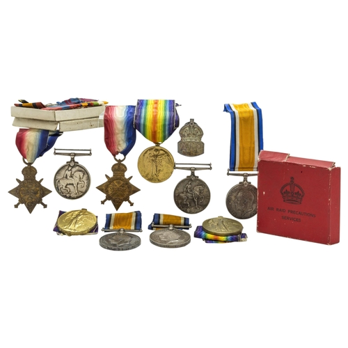 770 - M2 – 034419 PTE/SGNT A.E. JACOBS A.S.C. WWI Medal Group and other assorted WWI medals.