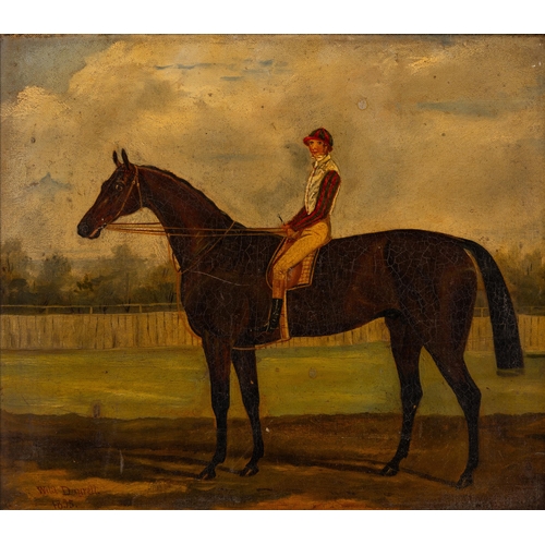 35 - ATTRIBUTED TO B. DAYRELL (act.c.1853-1858)'JOCKEY UP'oil on canvas, signed, inscribed and dated 1855... 