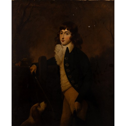 88 - AFTER HENRY SINGLETON (1766-1839), A THREE QUARTER LENGTH PORTRAIT OF HARRY CROFT oil on canvas61 x ... 