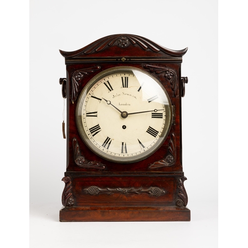 124 - AN EARLY VICTORIAN MANTEL TIMEPIECE,8