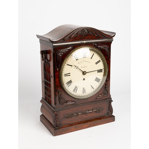 124 - AN EARLY VICTORIAN MANTEL TIMEPIECE,8