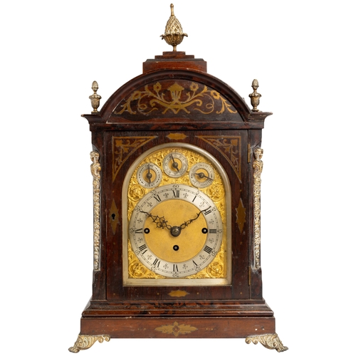 127 - A VICTORIAN 1/4 CHIMING MANUFACTURED CLOCK, 7