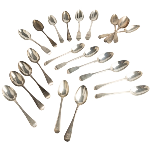 397 - 22 ASSORTED VICTORIAN & GEORGIAN DESSERT SPOONS893 g.