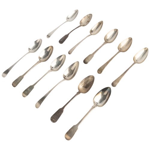 495 - SIX PAIRS OF GEORGE III TABLE SPOONS, LONDON C.180022 cm. approx789 g.