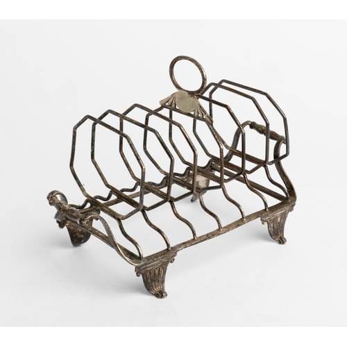 509 - A SIX DIVISION TOAST RACK, LONDON 180920 cm.242 g.