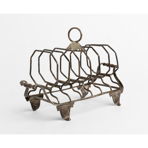 509 - A SIX DIVISION TOAST RACK, LONDON 180920 cm.242 g.