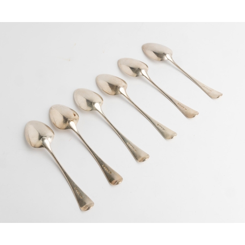 547 - A SET OF SIX OLD ENGLISH PATTERN TABLE SPOONS, LONDON 179621.4 cm.395 g.