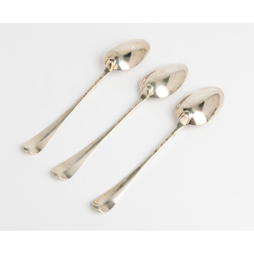 581 - THREE TABLE SPOONS BY HESTER BATEMAN, LONDON 1778179 g.