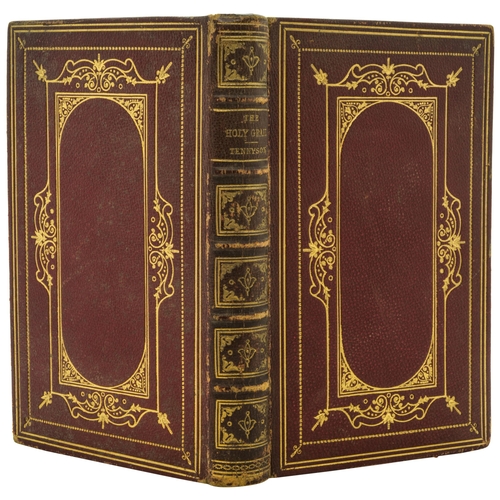 1388 - TENNYSON (ALFRED) THE HOLY GRAIL, sm.8vo, all edges gilt, contemporary full red morocco, gilt arabes... 