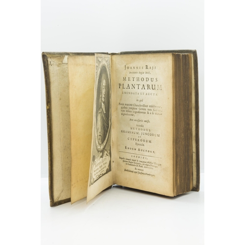 1399 - JOHANNIS RAJI [JOHN RAY} METHODUS PLANTARUM EMENDATA SET AUCTA, Second Edition with additions, [32] ... 