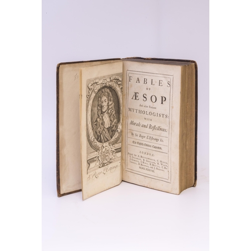 1410 - L'ESTRANGE (ROGER) FABLE OF AESOP AND OTHER EMINENT MYTHOLOGISTS eighth edition with corrections, (1... 