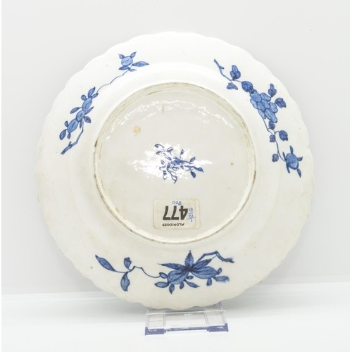 1204 - A CHELSEA-DERBY IMARI 'REPLACEMENT' PLATEMid 18th century in Imari taste made as a replacement, 22.5... 