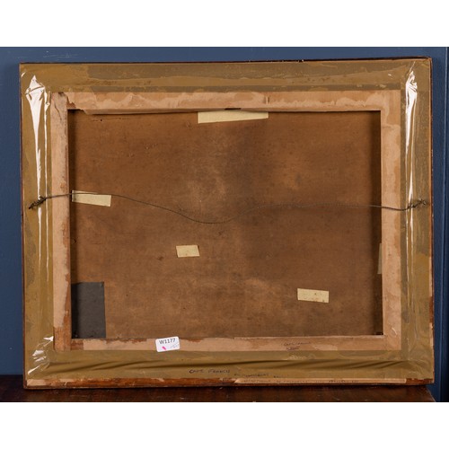 85 - CLIPPER IN FULL SAIL, GOUACHE ON CANVAS, MAPLE FRAME, 19TH CENTURY. (A.F)Large tear in top right sec... 