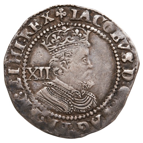 303 - JAMES I SILVER SHILLING OF TWELVE PENCE.