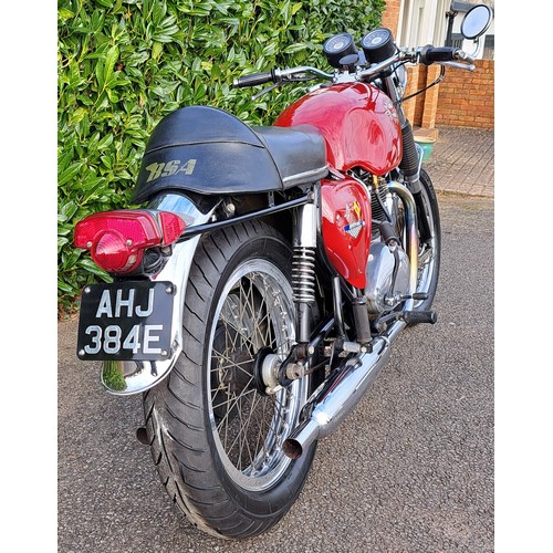 62 - 1968 BSA Spitfire Mark IV HybridRegistration Number: AHJ 384EFrame Number: A65SA 17873Rare crossover... 