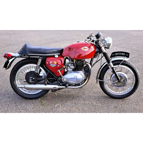 62 - 1968 BSA Spitfire Mark IV HybridRegistration Number: AHJ 384EFrame Number: A65SA 17873Rare crossover... 