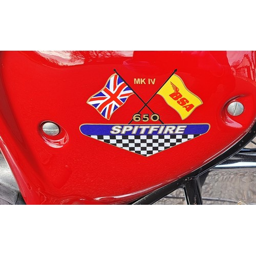 62 - 1968 BSA Spitfire Mark IV HybridRegistration Number: AHJ 384EFrame Number: A65SA 17873Rare crossover... 