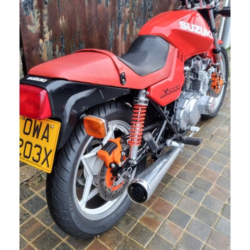 79 - 1981 Suzuki Katana 550Registration Number: OWA 203XFrame Number: GS550MX100078  First seen at the 19... 