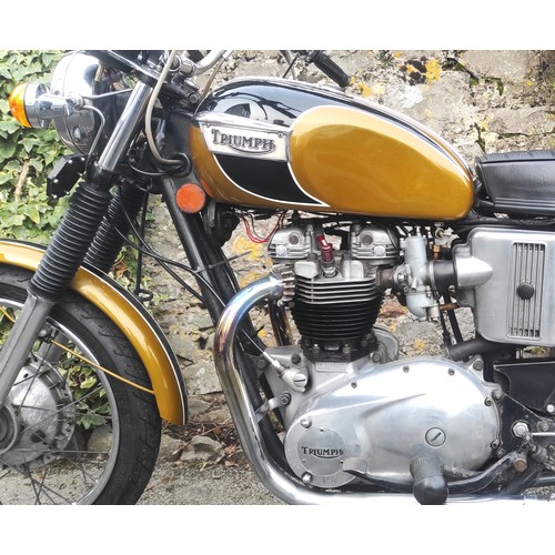 73 - 1972 Triumph T120R BonnevilleRegistration Number: XHP 3KFrame Number: DE18739Engine Number: DE187392... 