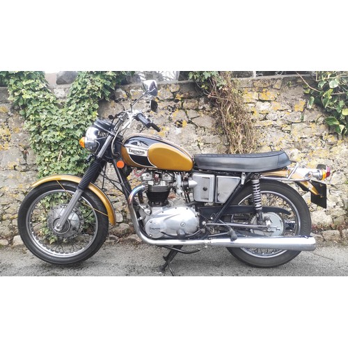 73 - 1972 Triumph T120R BonnevilleRegistration Number: XHP 3KFrame Number: DE18739Engine Number: DE187392... 