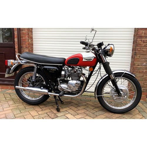 87 - 1973 Triumph T100R DaytonaRegistration Number: SBF 189LFrame Number: DH31196- Matching numbers examp... 