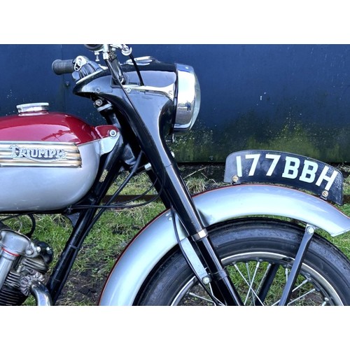 88 - 1957 Triumph Tiger CubRegistration Number: 177 BBHFrame Number: T30470Launched at the 1953 Earls Cou... 