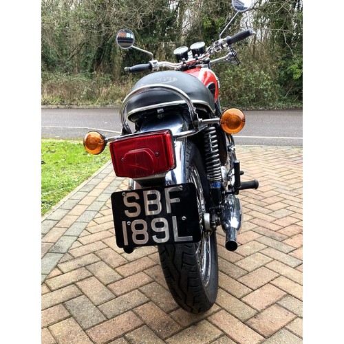 87 - 1973 Triumph T100R DaytonaRegistration Number: SBF 189LFrame Number: DH31196- Matching numbers examp... 