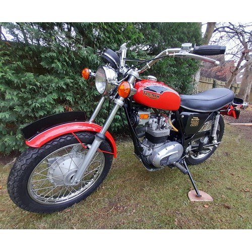 91 - 1971 Triumph T25T Trail BlazerRegistration Number: AOK 62KFrame Number: DE10965T25TEngine Number: DE... 