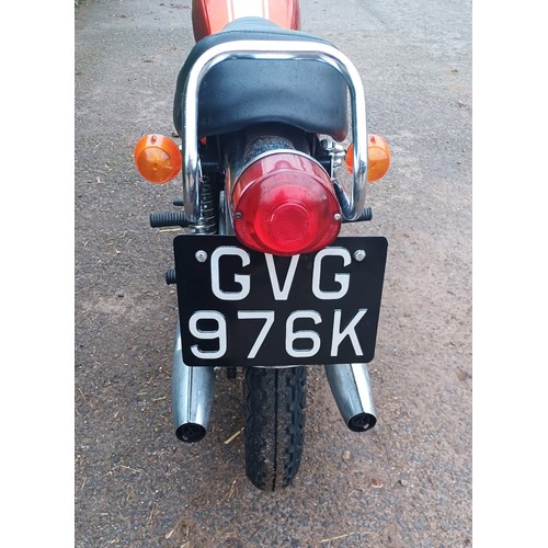 64 - 1972 Suzuki T250 J HustlerRegistration Number: GUG 976KFrame Number: T250-44202- Two registered owne... 