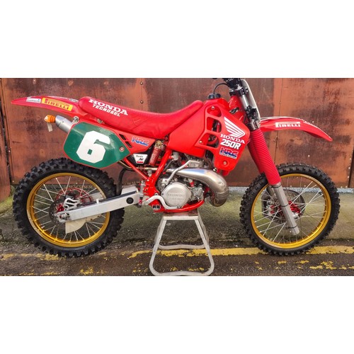 85 - 1989 Honda CR250Registration Number: N/AFrame Number: TBA- Winner of the Farleigh Vets MXdNThere are... 