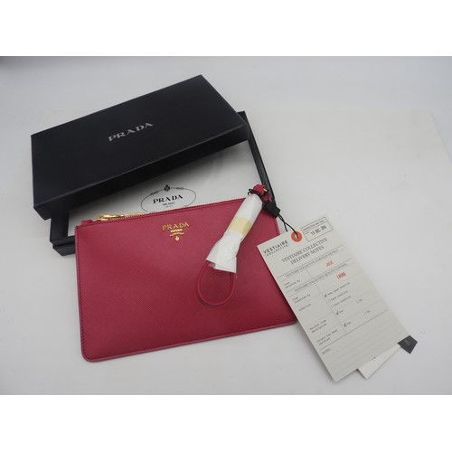 262 - PRADA PINK CLUTCH BAG, BOXEDVery good condition with Vestaire Collective quality control label dated... 