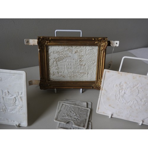 357 - A LARGE QUANTITY OF PORCELAIN LITHOPHANES FROM THE 19TH AND EARLY 20TH CENTURIES, many made for fitt... 