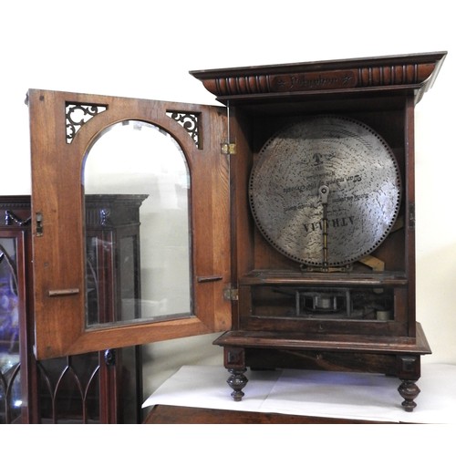 496 - A 19TH CENTURY POLYPHON BY NICOLE FRERES, LEIPZIG, late 19th Century, the coin operated polyphon pla... 