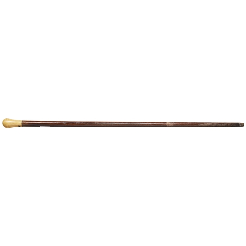 616 - An ivory topped cane. 90 cms                                                                        ... 