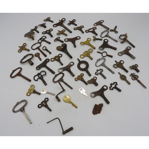 136 - A QUANTITY OF CLOCK KEYS. (qty)Provenance:from the Private Collection of the Late 'Great' George Wit... 