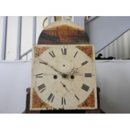 119 - AN 8 DAY MAHOGANY LONGCASE CLOCK the 13 inch painted dial signed William Withers, Bristol. Subsidiar... 