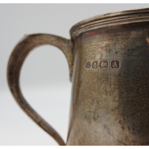 554 - A SILVER TANKARD WITH AN INSCRIPTION TO A DOUGLAS WARDLAW FROM HIS GRANDFATHER L. LIPSCOMB SECKHAM 1... 