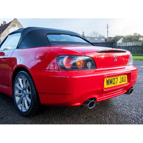 13 - 2007 HONDA S2000Registration Number: WM07 JAUChassis Number: JHMAP11207S200009Recorded Mileage: 8,66... 