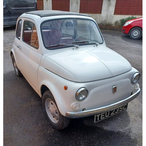 11 - 1965 FIAT 500F SALOONRegistration Number: TEU 235CChassis Number: 110F0954214Recorded Mileage: 13,71... 