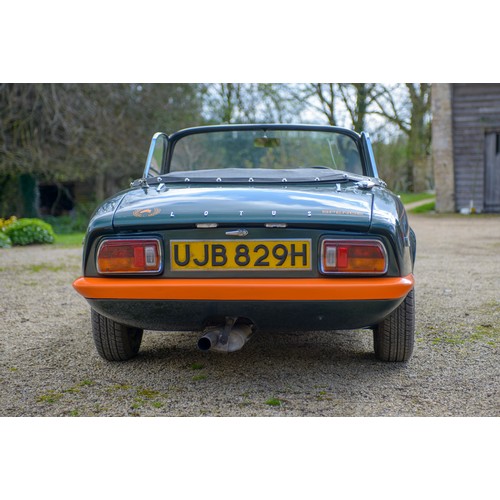 17 - 1969 LOTUS ELAN SERIES 4 BRM DROPHEAD COUPEChassis Number: 45/9498Registration Number: UJB 829HRecor... 