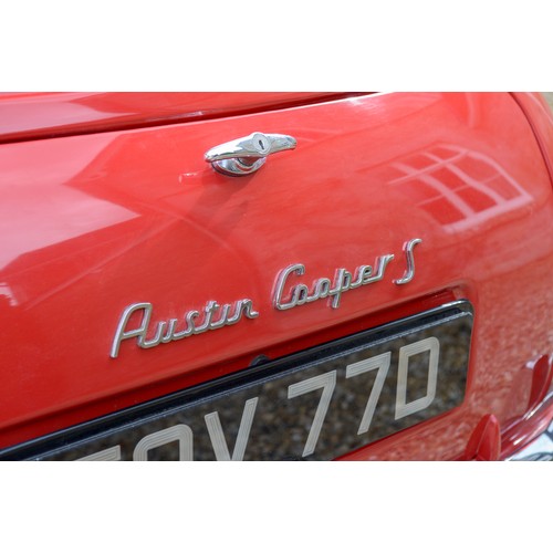 32 - 1966 AUSTIN COOPER 1275 'S'Registration Number: EOV 77DChassis Number: See descriptionRecorded Milea... 