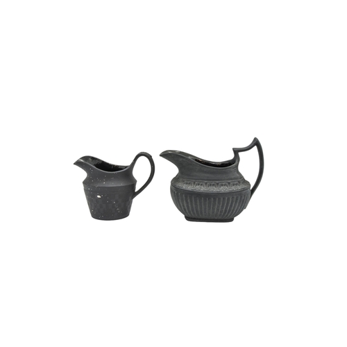 301 - A COLLECTION OF BLACK BASALT WARE, MID 19TH CENTURY AND LATER, the lot includes three octagonal teap... 