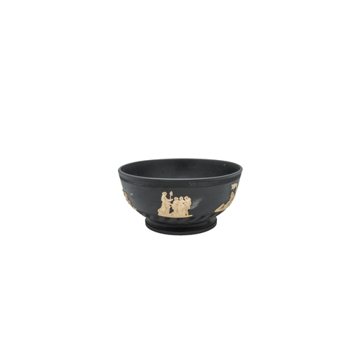 301 - A COLLECTION OF BLACK BASALT WARE, MID 19TH CENTURY AND LATER, the lot includes three octagonal teap... 