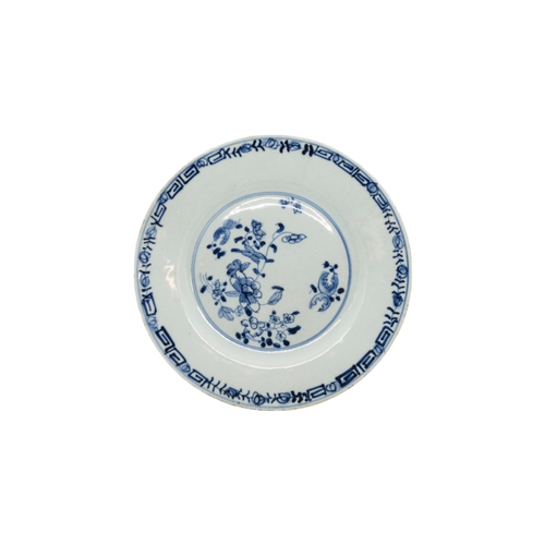 209 - A MIXED COLLECTION OF FOURTEEN CHINESE BLUE AND WHITE DISHES AND AN OCTAGONAL SERVING DISH, late Qin... 