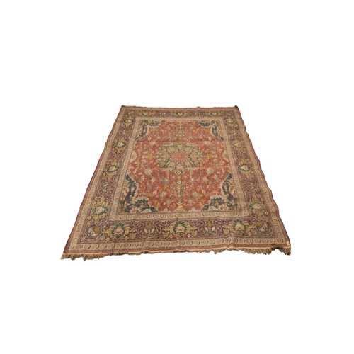 262 - A HAND KNOTTED PERSIAN WOOL RUG (PROBABLY TABRIZ), EARLY-MID 20TH CENTURY, 380 x 322 cm