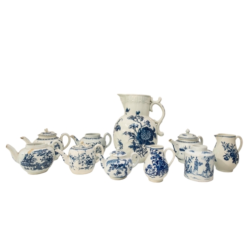 328 - A QUANTITY OF MAINLY WORCESTER PORCELAINMid 18th century