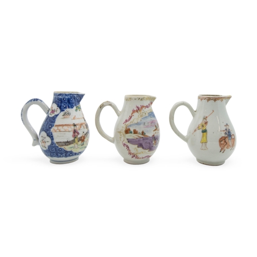 191 - A GROUP OF CHINESE EXPORT PORCELAIN JUGS AND TEA CADDIESQING DYNASTY, MOSTLY 18TH CENTURY(19)largest... 