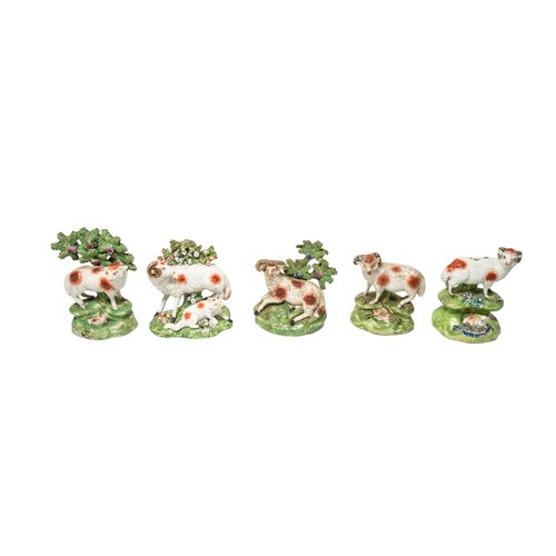 349 - A LARGE GROUP OF ANIMAL FIGURES, MAINLY SHEEP18th and 19th centuries