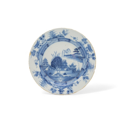 293 - SIX DELFT PLATES18th Century, one inscribed 