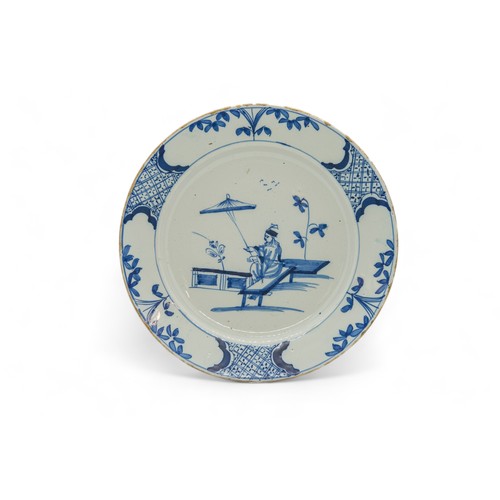 293 - SIX DELFT PLATES18th Century, one inscribed 